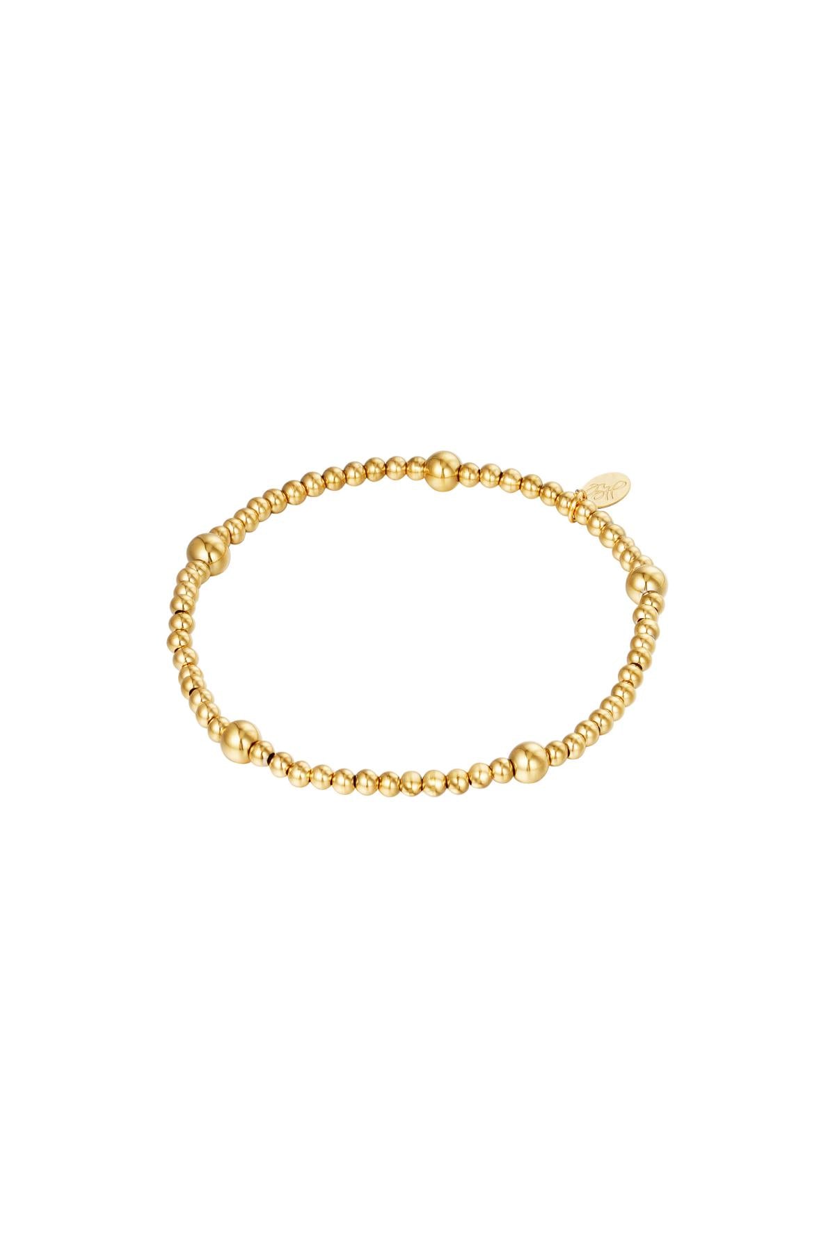 Armband Beady Goldfarbe Edelstahl