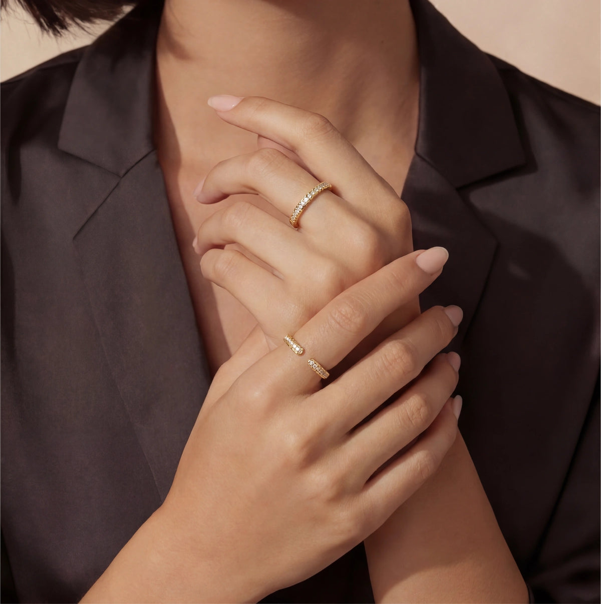 lucia ring – vergoldetes 925er silber