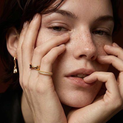 Lucia Ring – vergoldetes 925er Silber