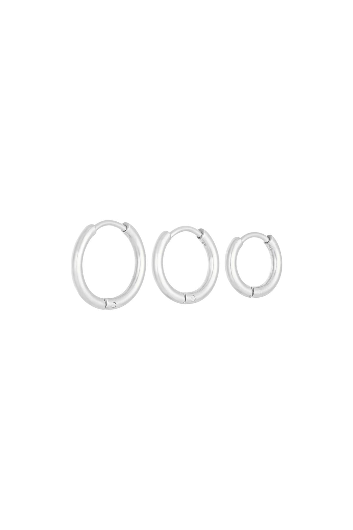 Damen Creolen-Set Klein | Edelstahl | Gold & Silber