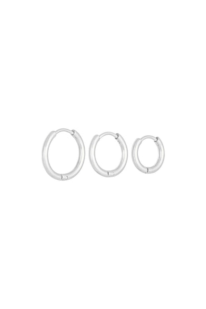 Damen Creolen-Set Klein | Edelstahl | Gold & Silber