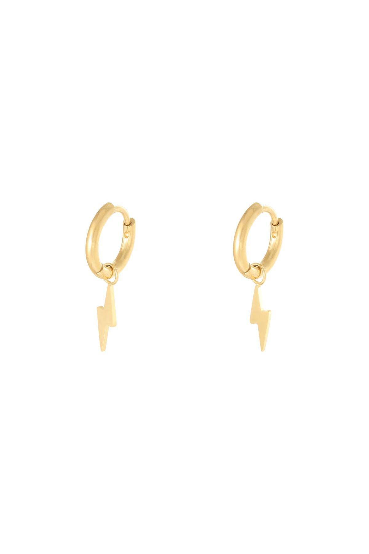 ohrringe bolt goldfarbe edelstahl