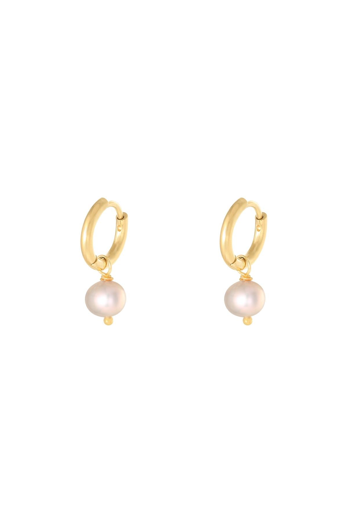 damen ohrringe pearl of the sea | edelstahl | weiß & rosa