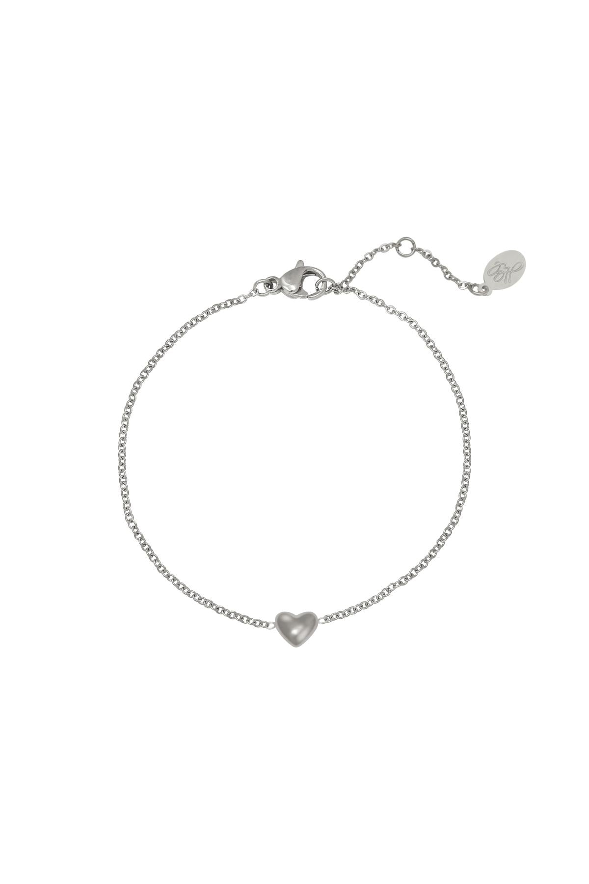 Armband Always in my Heart Silber Edelstahl