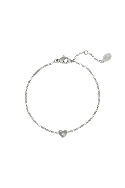 Armband Always in my Heart Silber Edelstahl