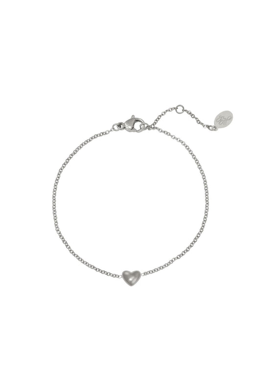 Armband Always in my Heart Silber Edelstahl