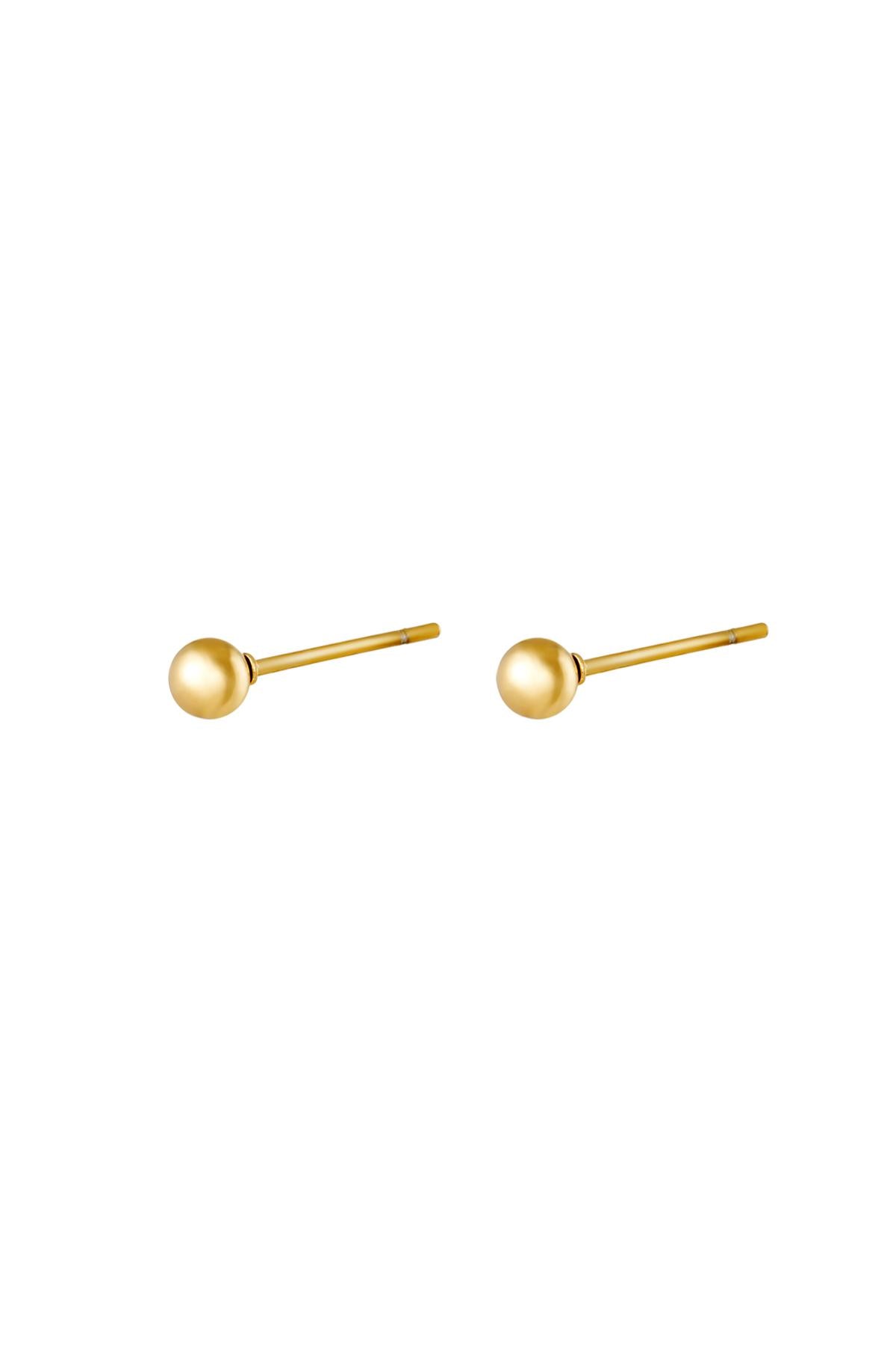 Damen Ohrstecker Dot Midi | Edelstahl | Goldfarbe