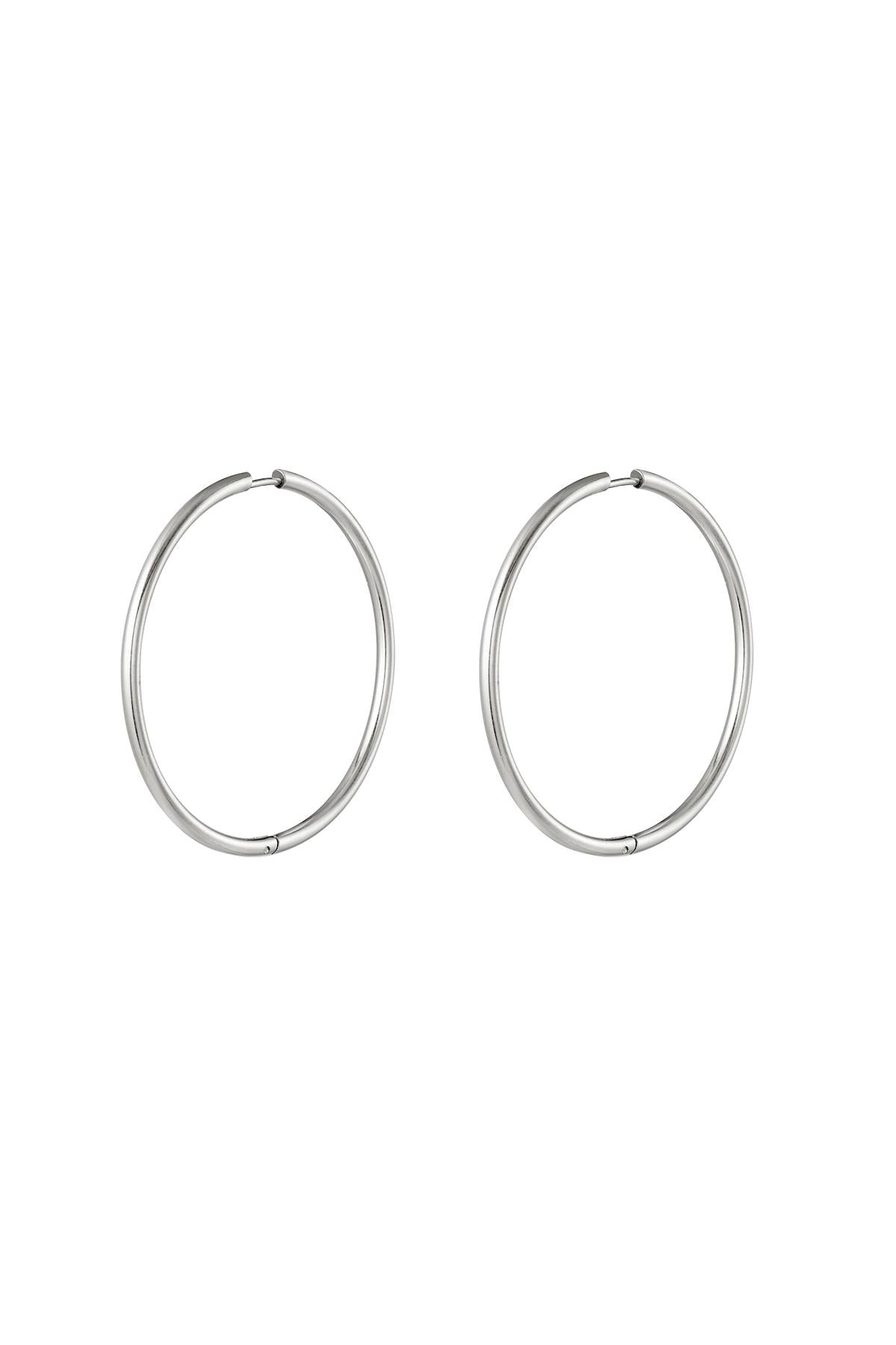 damen creolen mittel premium | edelstahl | gold & silber