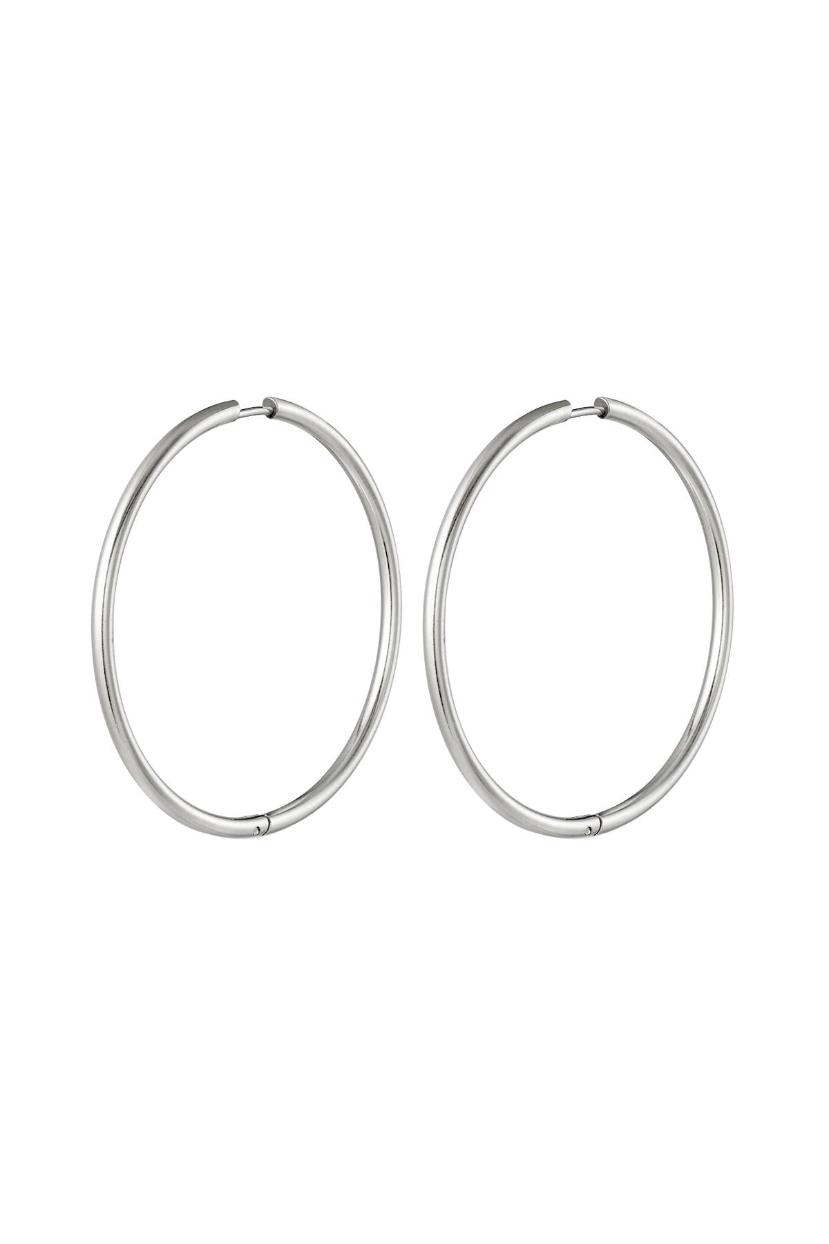 Damen Creolen XXL Glanz | Edelstahl | Gold & Silber