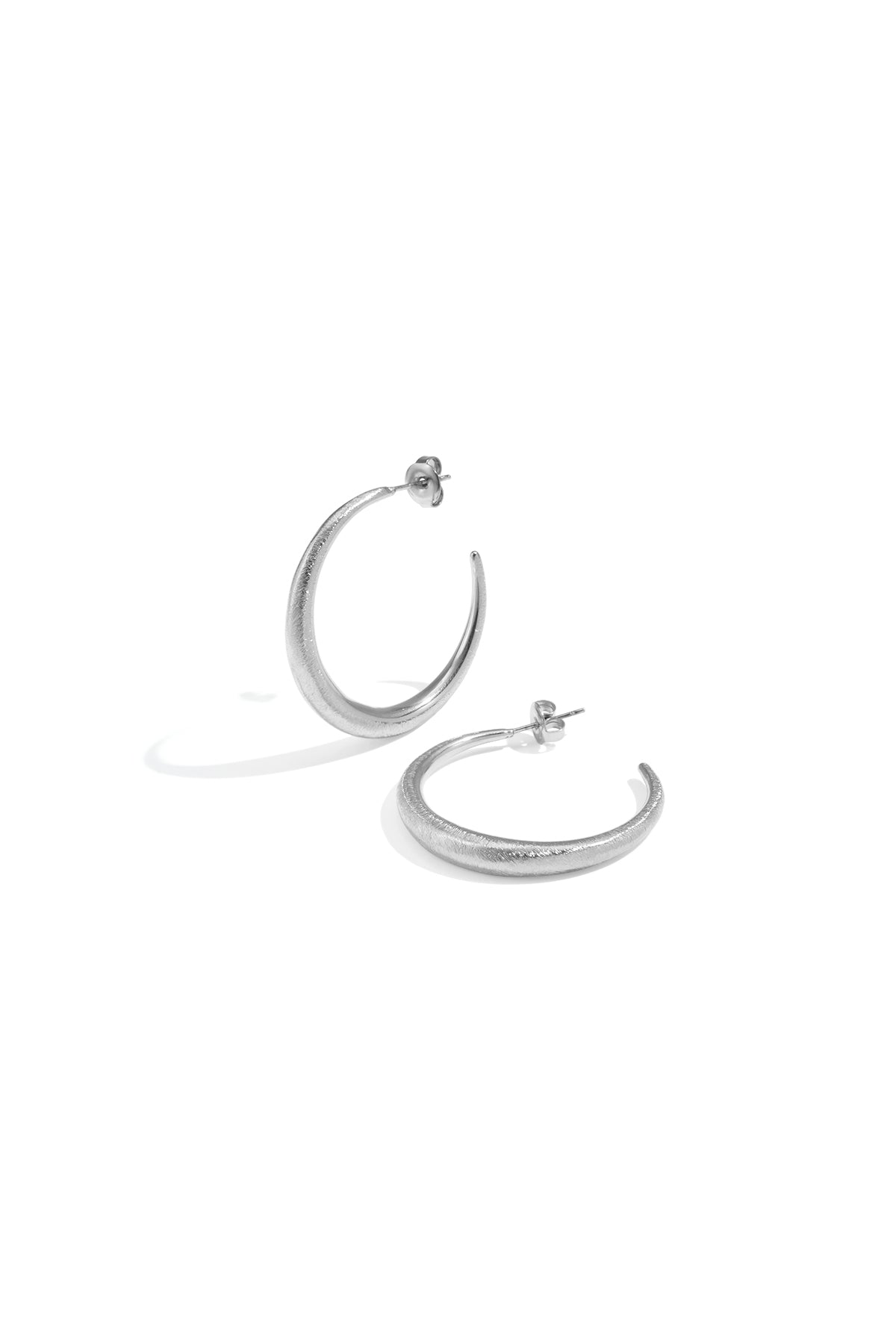 damen creolen kreis classic | edelstahl 304s | gold & silber
