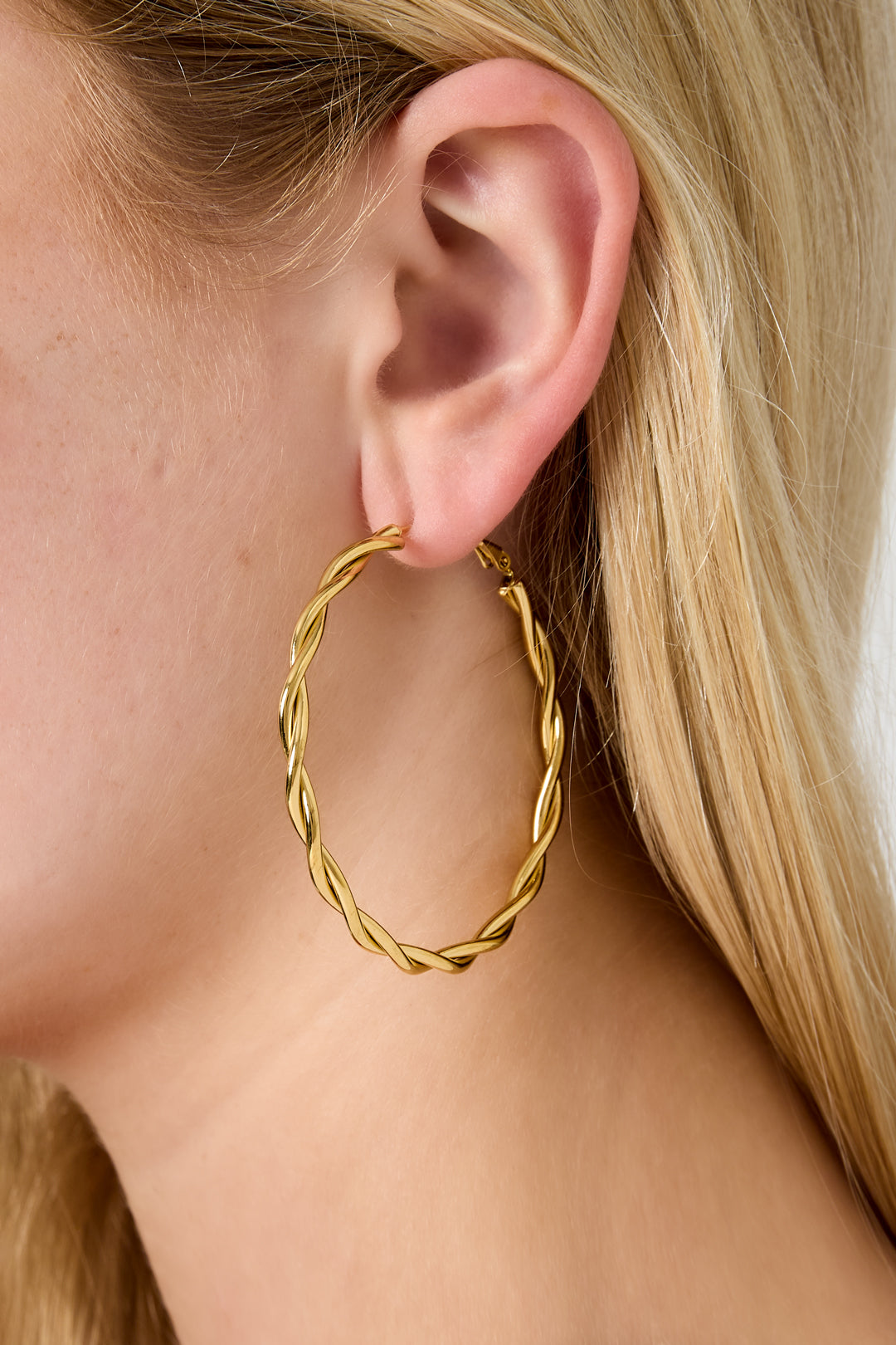 damen creolen kreis | edelstahl | gold & silber