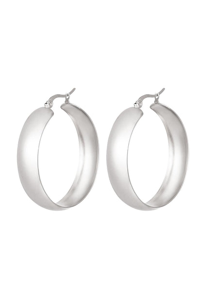 Damen Ohrringe Schlicht Premium | Edelstahl | Gold & Silber