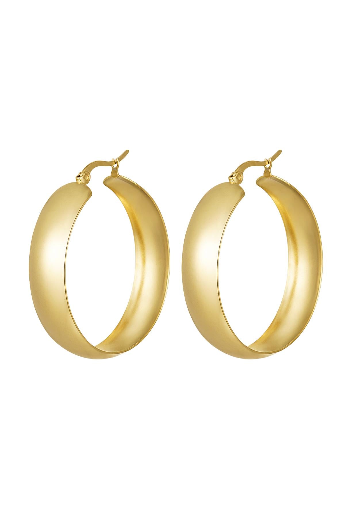 Damen Ohrringe Schlicht Premium | Edelstahl | Gold & Silber