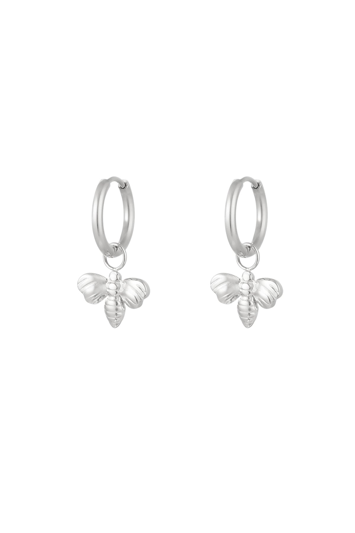 damen ohrringe biene anhänger | edelstahl | gold & silber