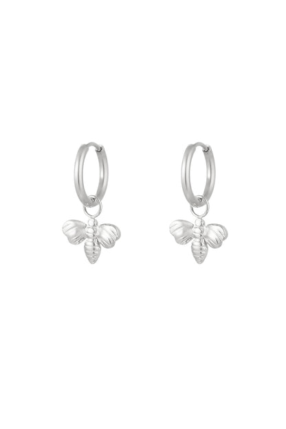 Damen Ohrringe Biene Anhänger | Edelstahl | Gold & Silber