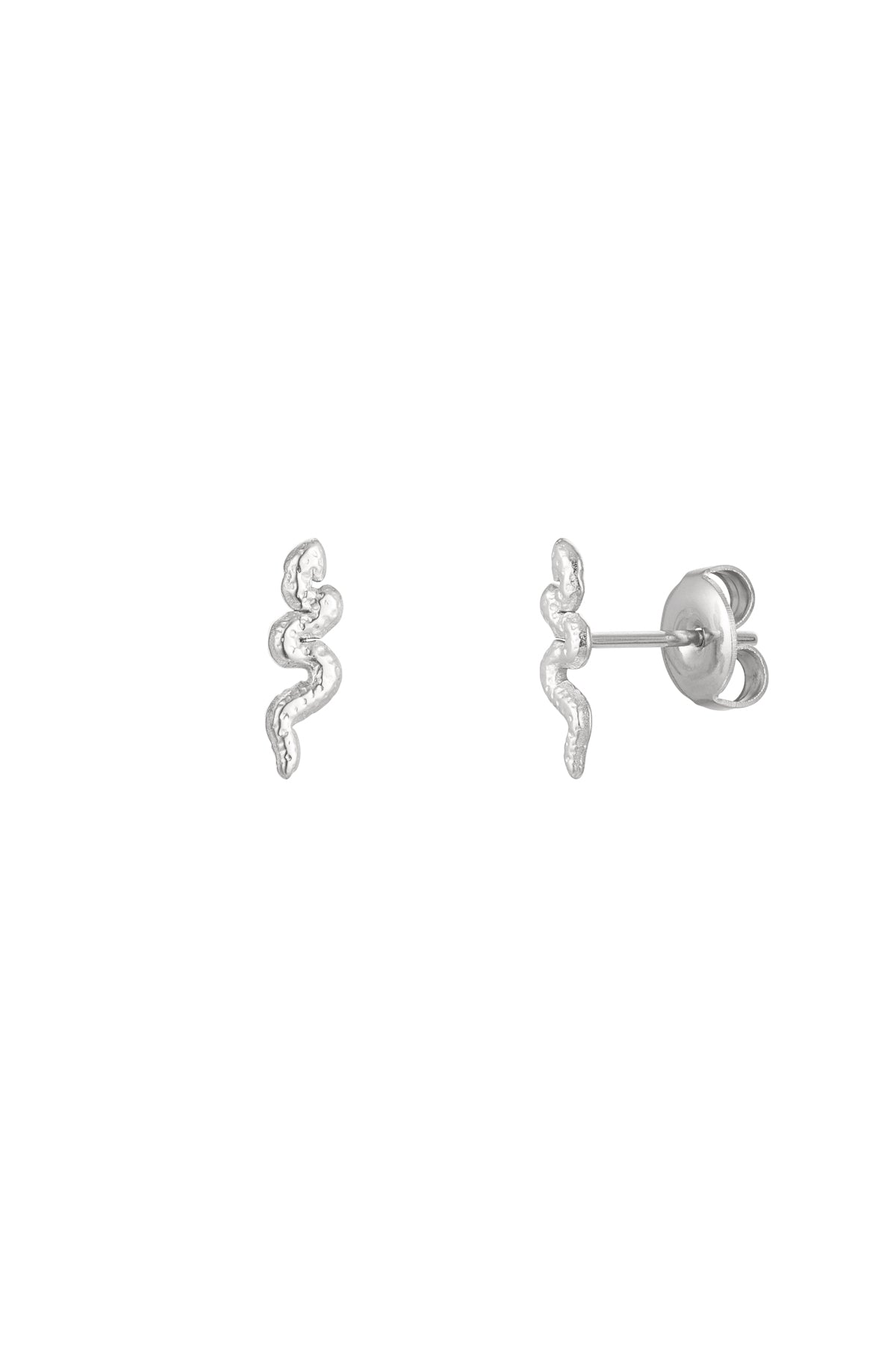 Damen Ohrstecker Schlange | Edelstahl | Goldfarbe