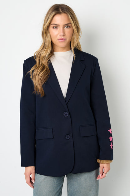 Damen Anzug Set Gewebt | Polyester | Grau & Dunkelblau
