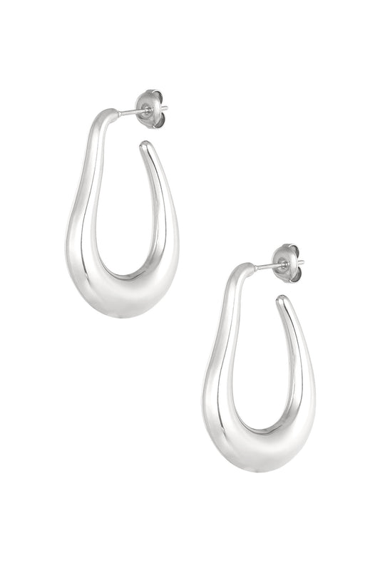 Damen Ohrhänger Tropfen | Edelstahl | Goldfarbe