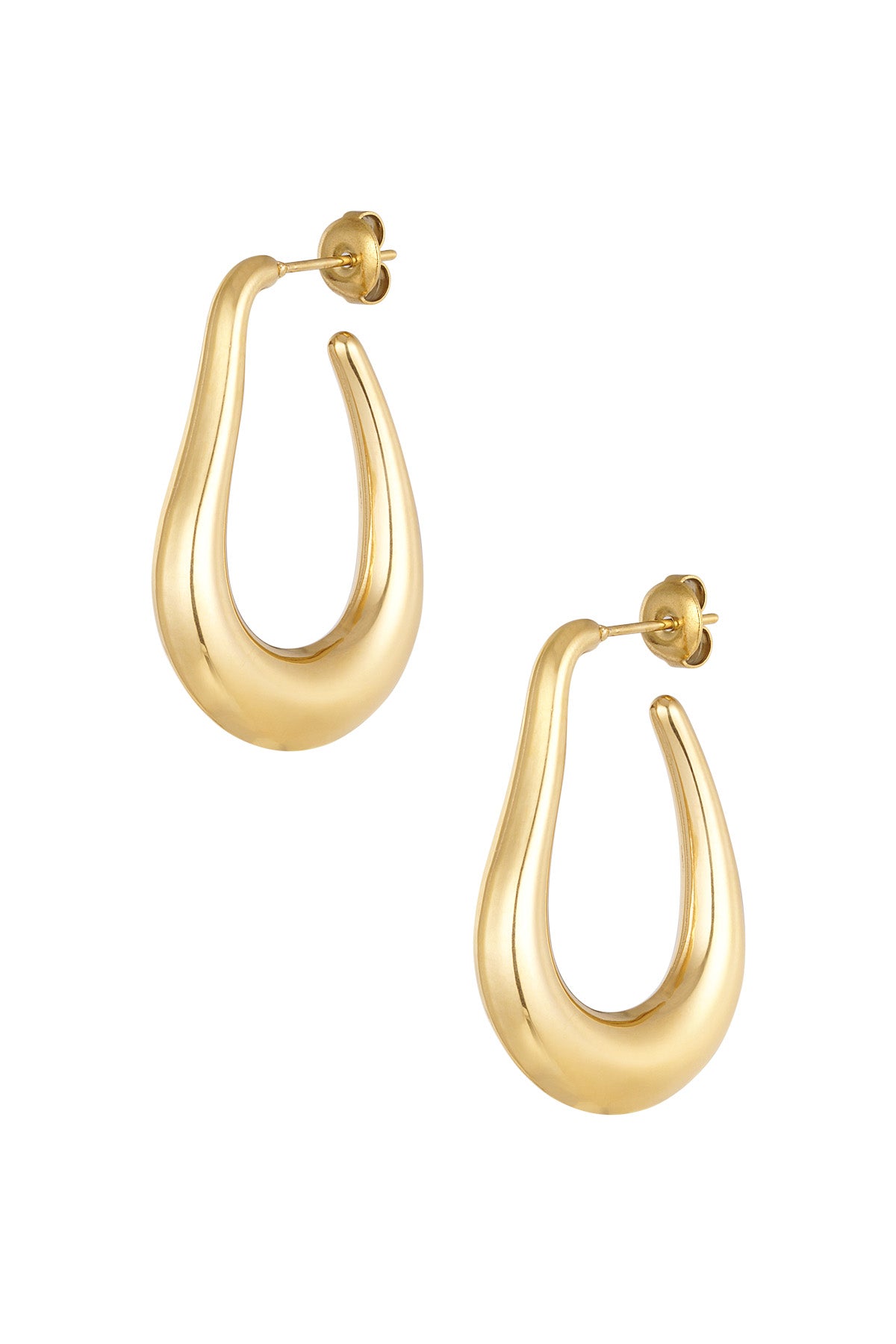 damen ohrhänger tropfen | edelstahl | goldfarbe