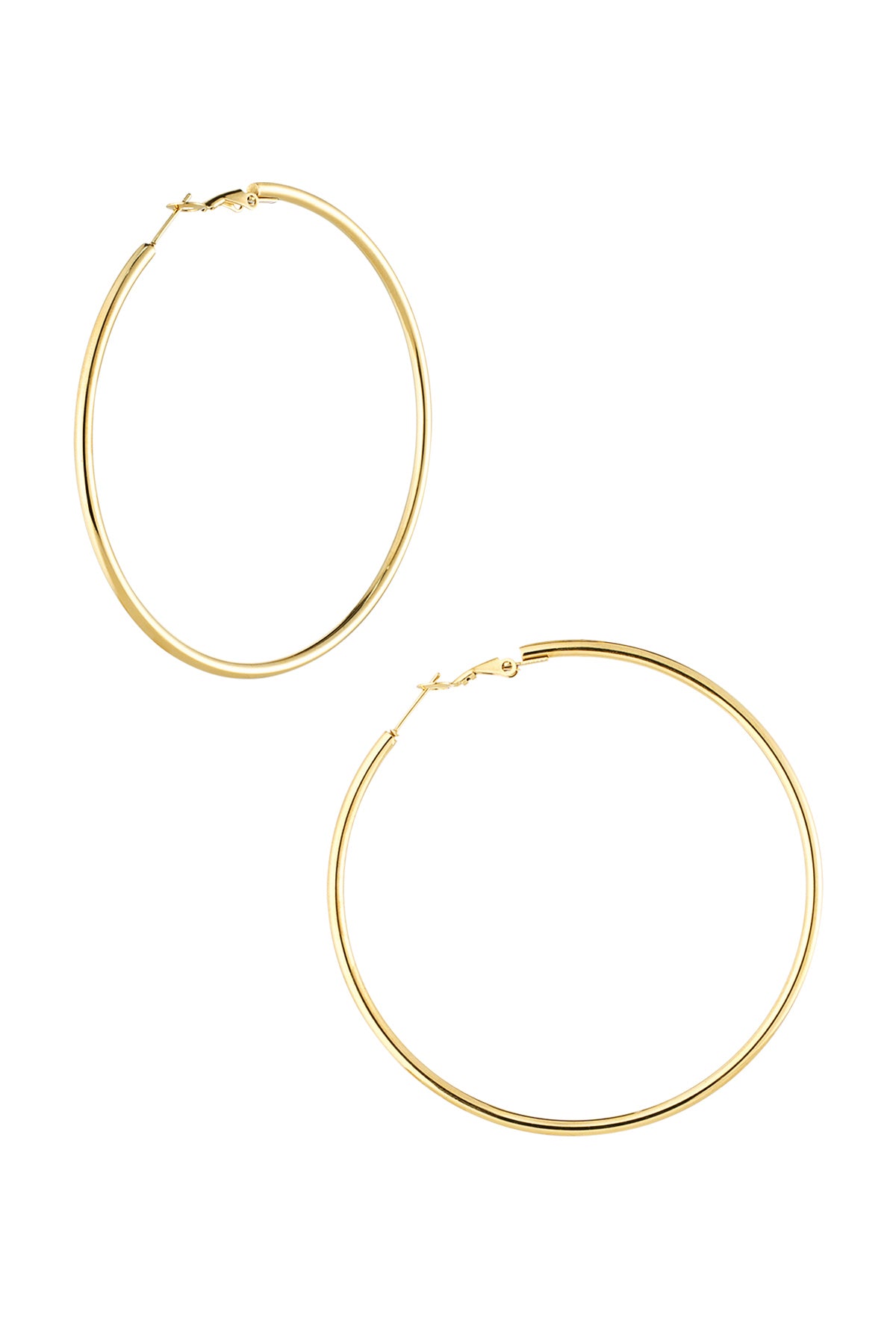 damen creolen mittelgross | edelstahl | gold & silber