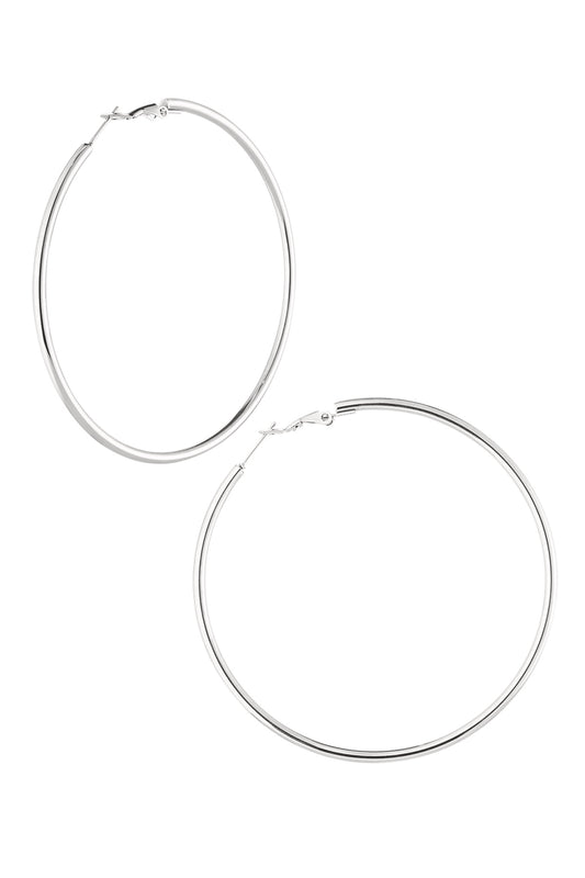 Damen Kreisohrringe 14K vergoldet | Edelstahl | Gold & Silber