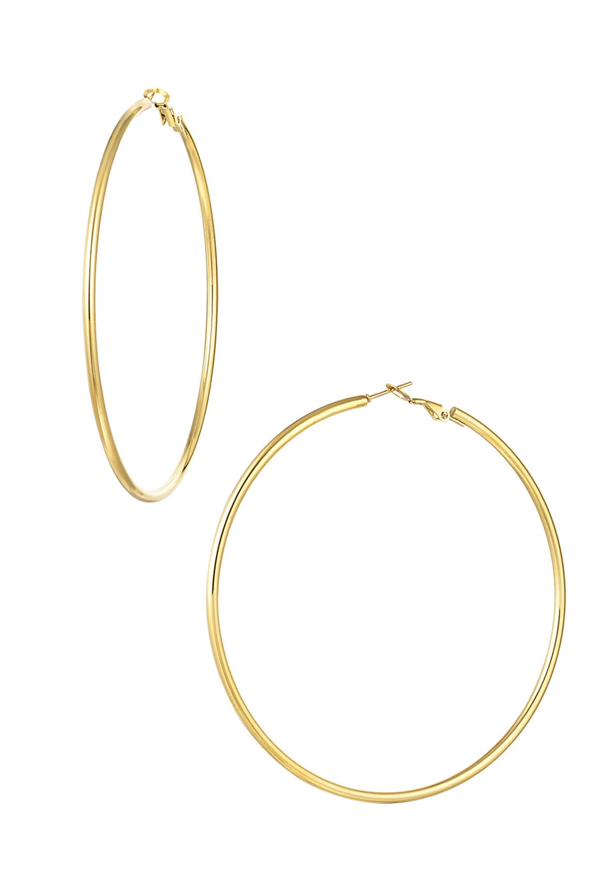 damen creolen alltagseleganz | edelstahl 14k | gold & silber
