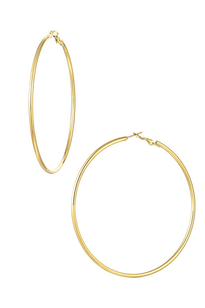 Damen Creolen Alltagseleganz | Edelstahl 14K | Gold & Silber