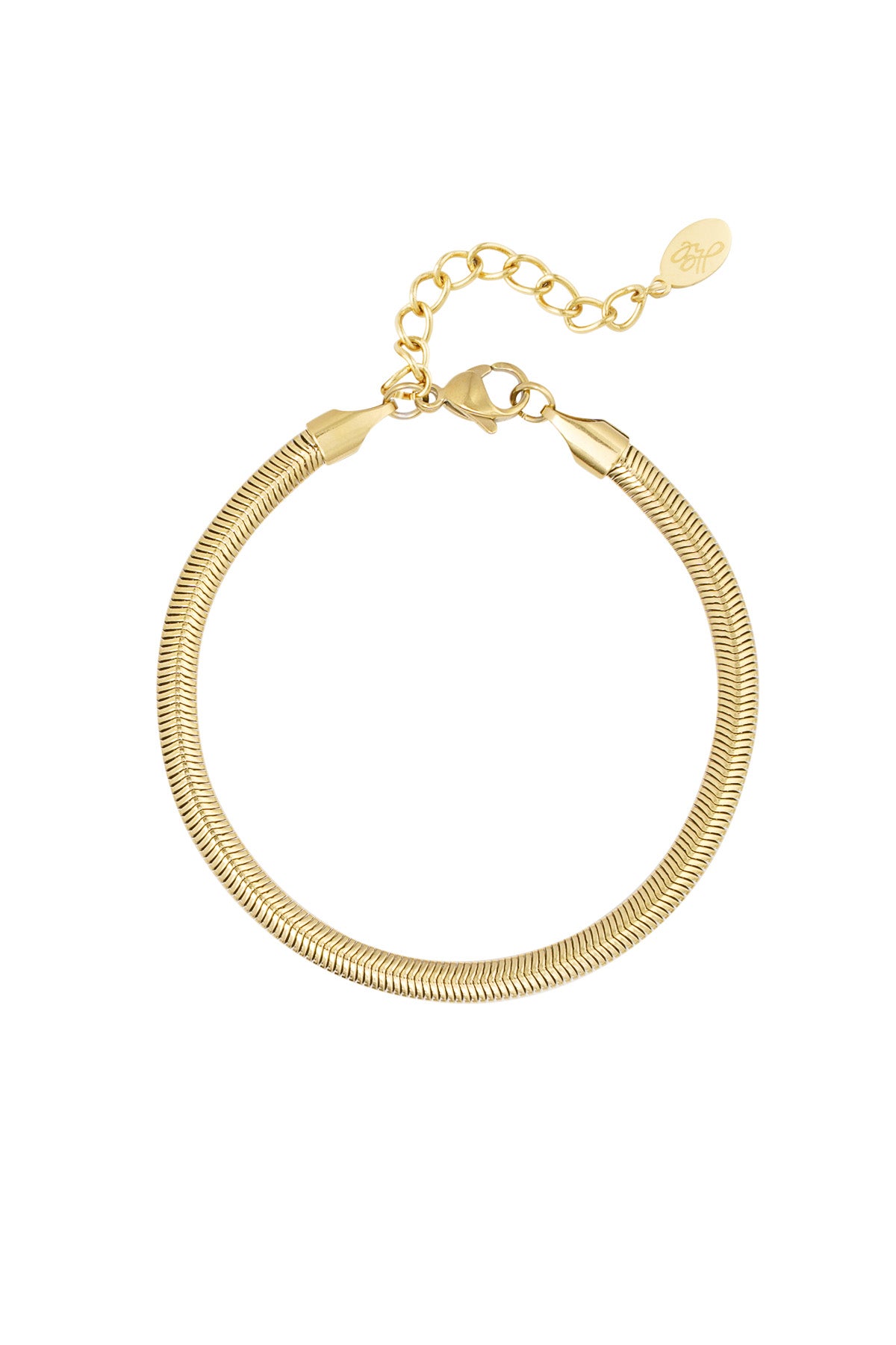 Armband flach Fischgrät schmal - 4.0MM