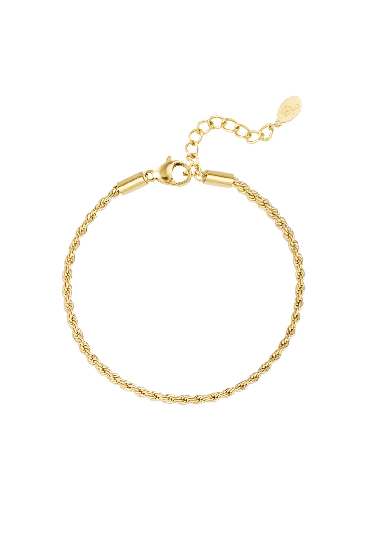 armband jasseron gedreht schmal - silber - 2,0 mm