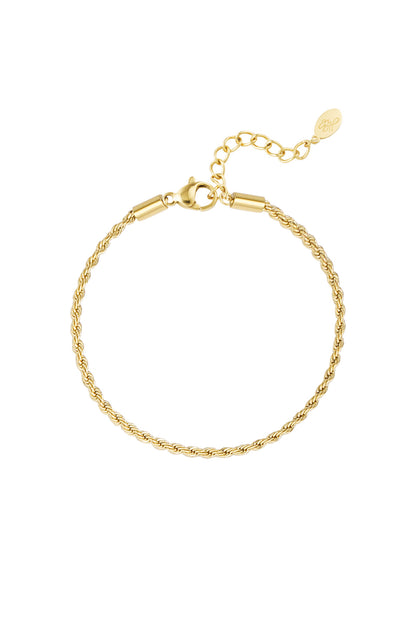 Armband Jasseron gedreht schmal - Silber - 2,0 MM