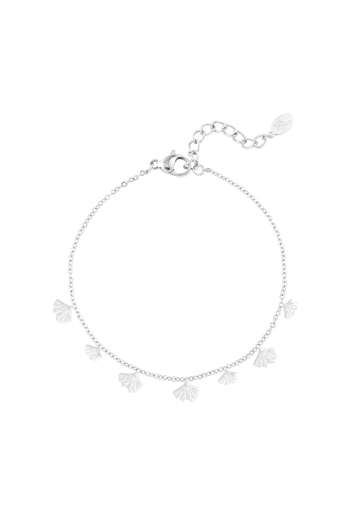 Klassisches Armband mit Muschelanhängern – Silber