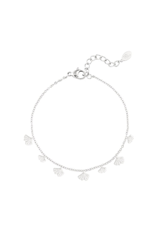 Klassisches Armband mit Muschelanhängern – Silber