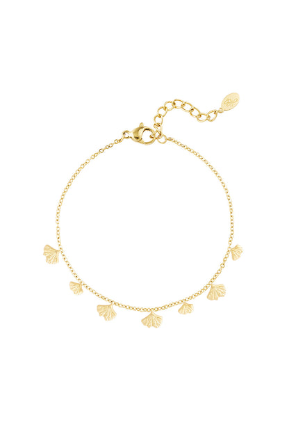 Klassisches Armband mit Muschelanhängern – Silber