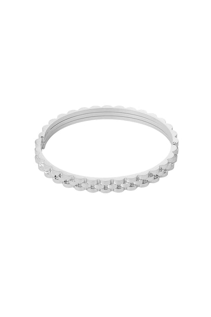 Glieder-Armreif – Silber