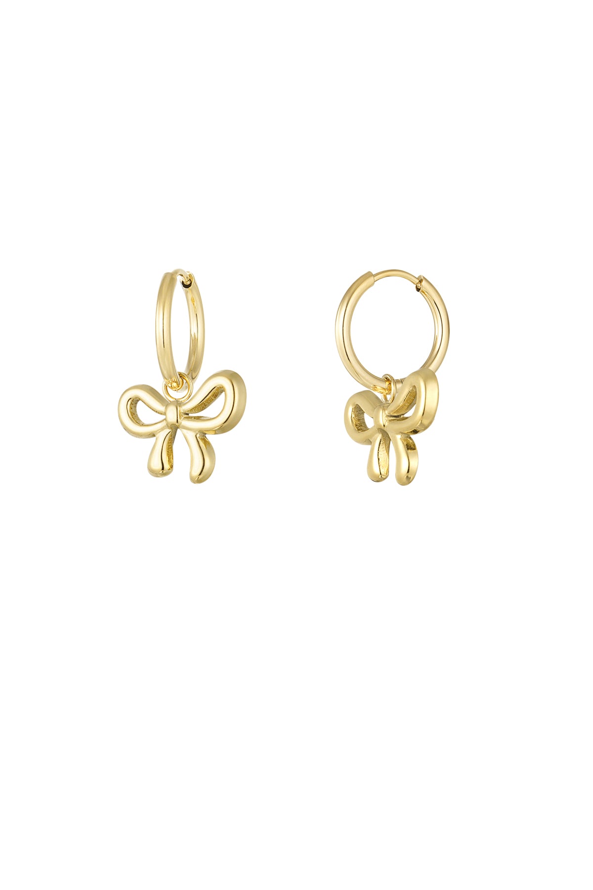 damen ohrringe schleife | edelstahl | goldfarbe & silberfarbe