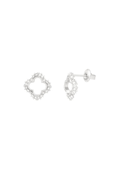 Damen Ohrstecker Diamant-Look | Edelstahl | Gold & Silber