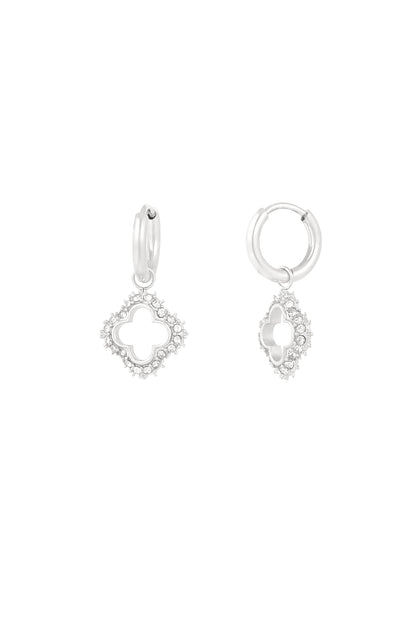Damen Ohrringe Glücksbringer Diamant | Edelstahl | Gold & Silber