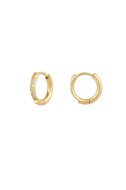 Damen Ohrringe Strass Kristall | Edelstahl | Rosa & Weiss
