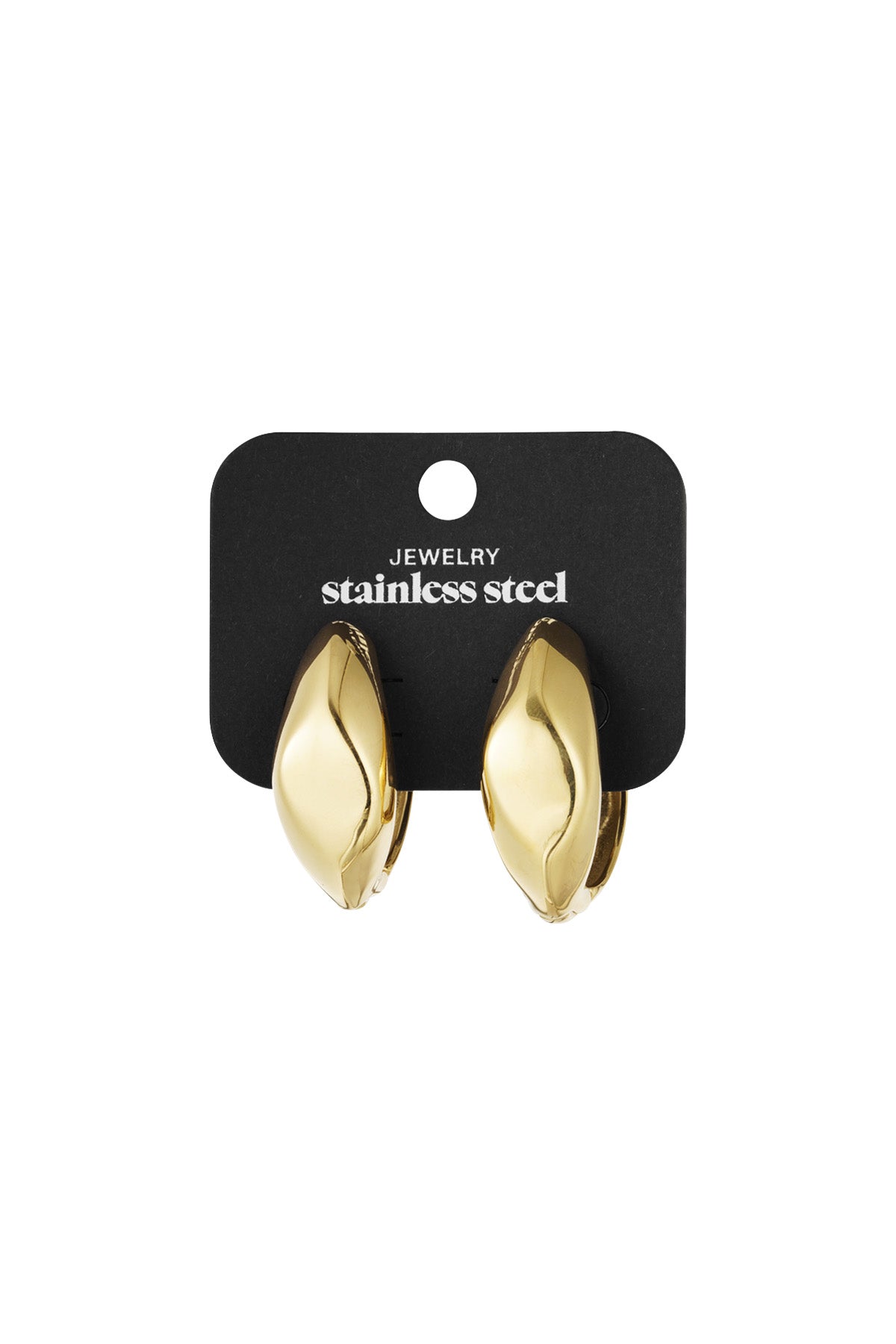damen ohrringe basic babe | edelstahl | gold & silber – 3,5×3,7 cm