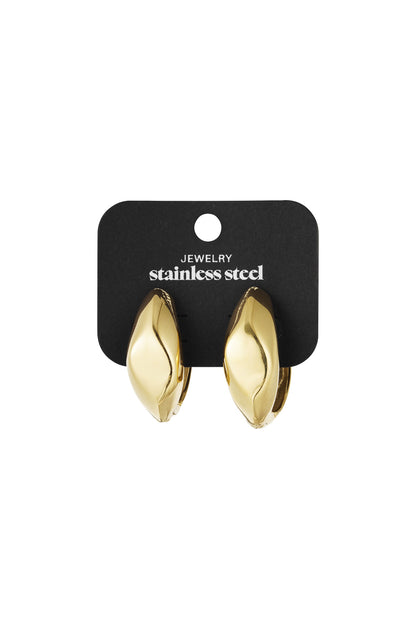 Damen Ohrringe Basic Babe | Edelstahl | Gold & Silber – 3,5×3,7 cm