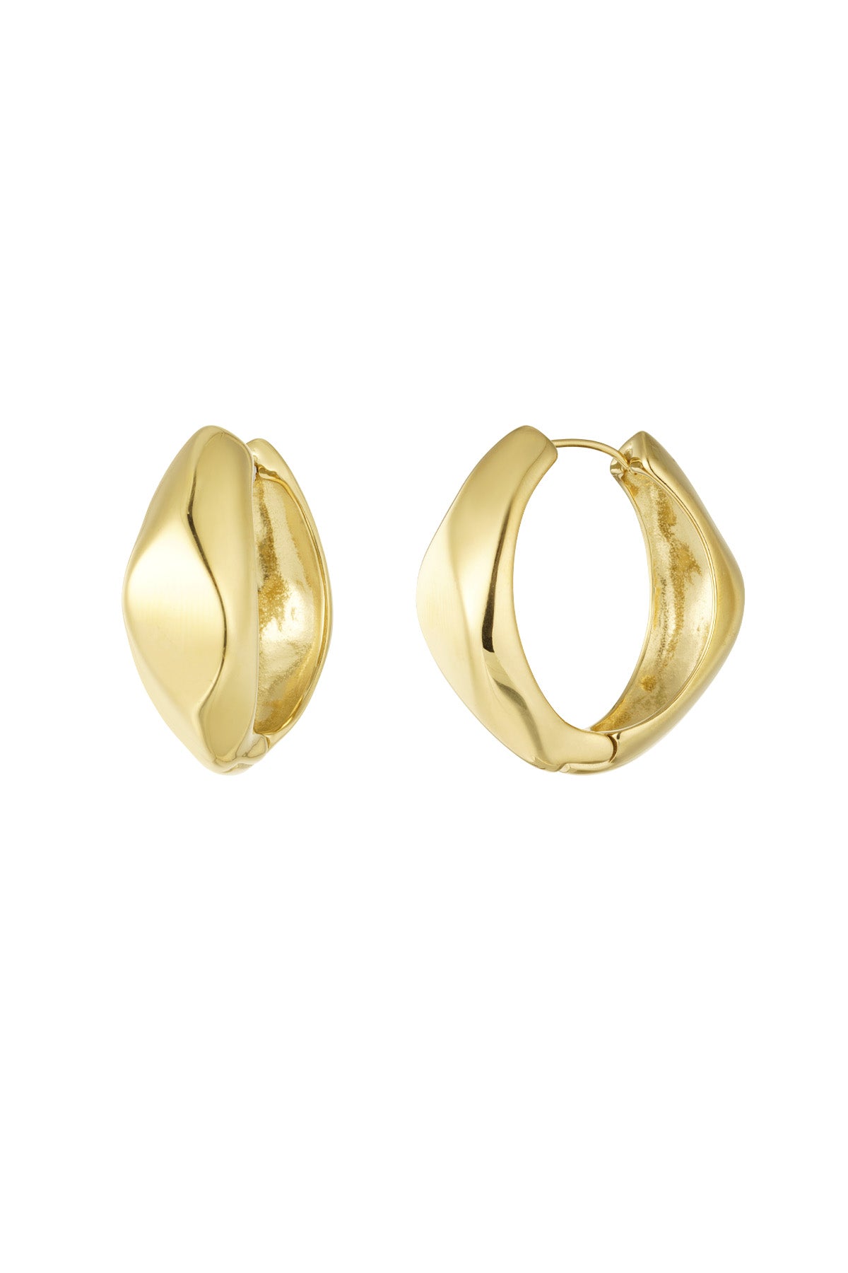 Damen Ohrringe Basic Babe | Edelstahl | Gold & Silber – 3,5×3,7 cm