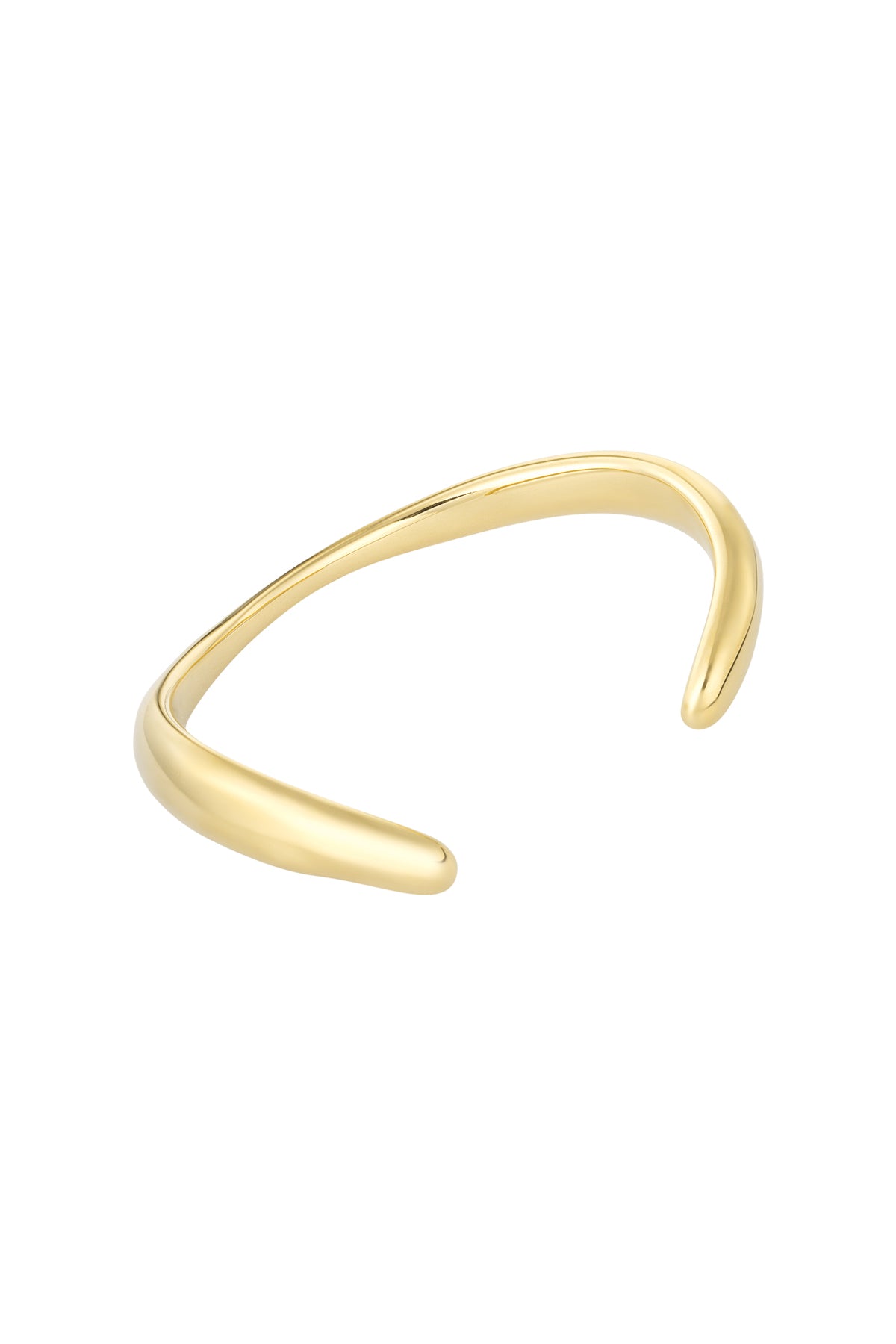 Damen Armreif Komfort Organisch | Edelstahl | Gold- und Silberfarbe