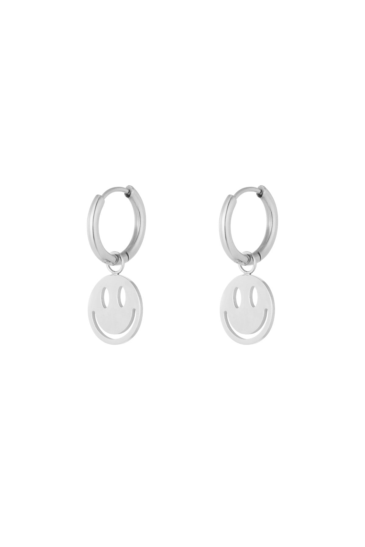 Damen Ohrringe Smiley | Edelstahl | Gold & Silber