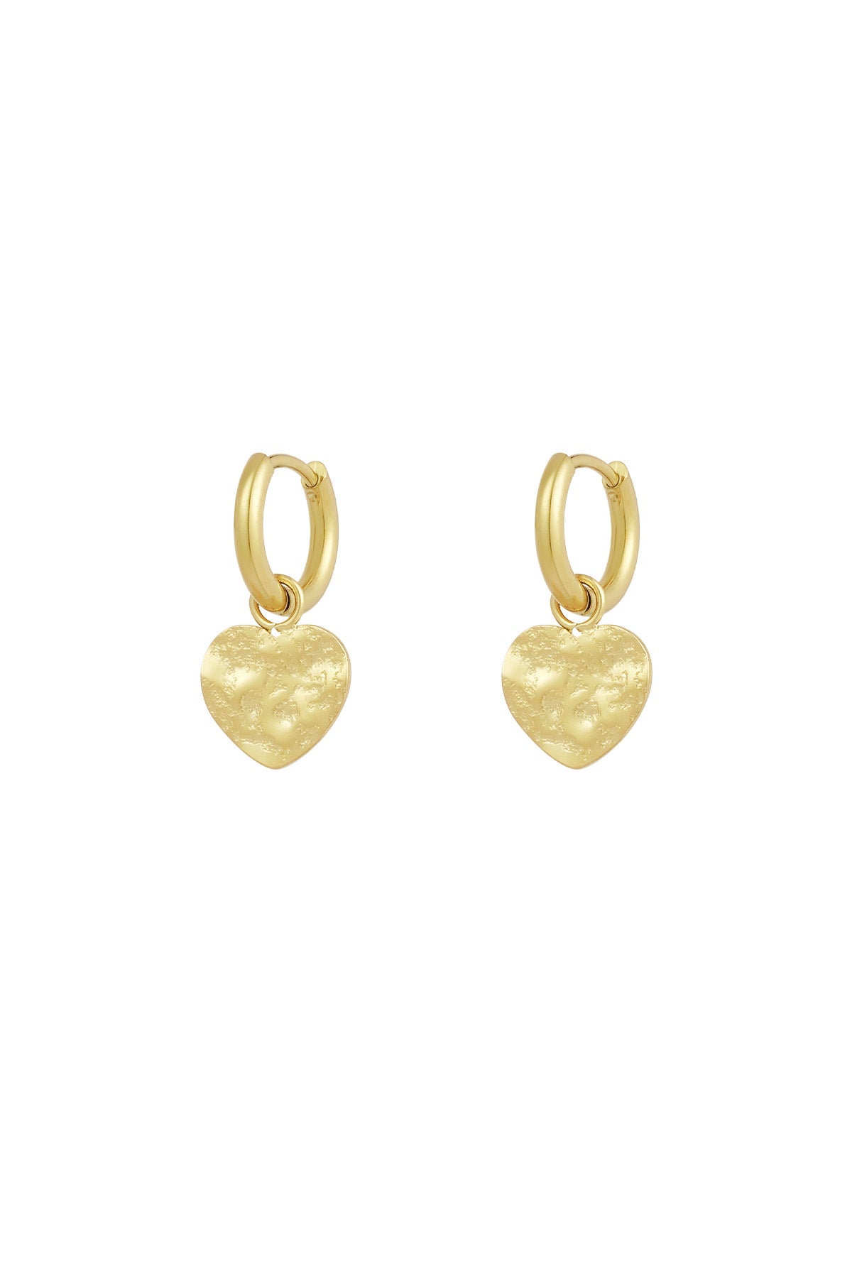 Damen Ohrringe Herz Täglich | Edelstahl | Gold & Silber