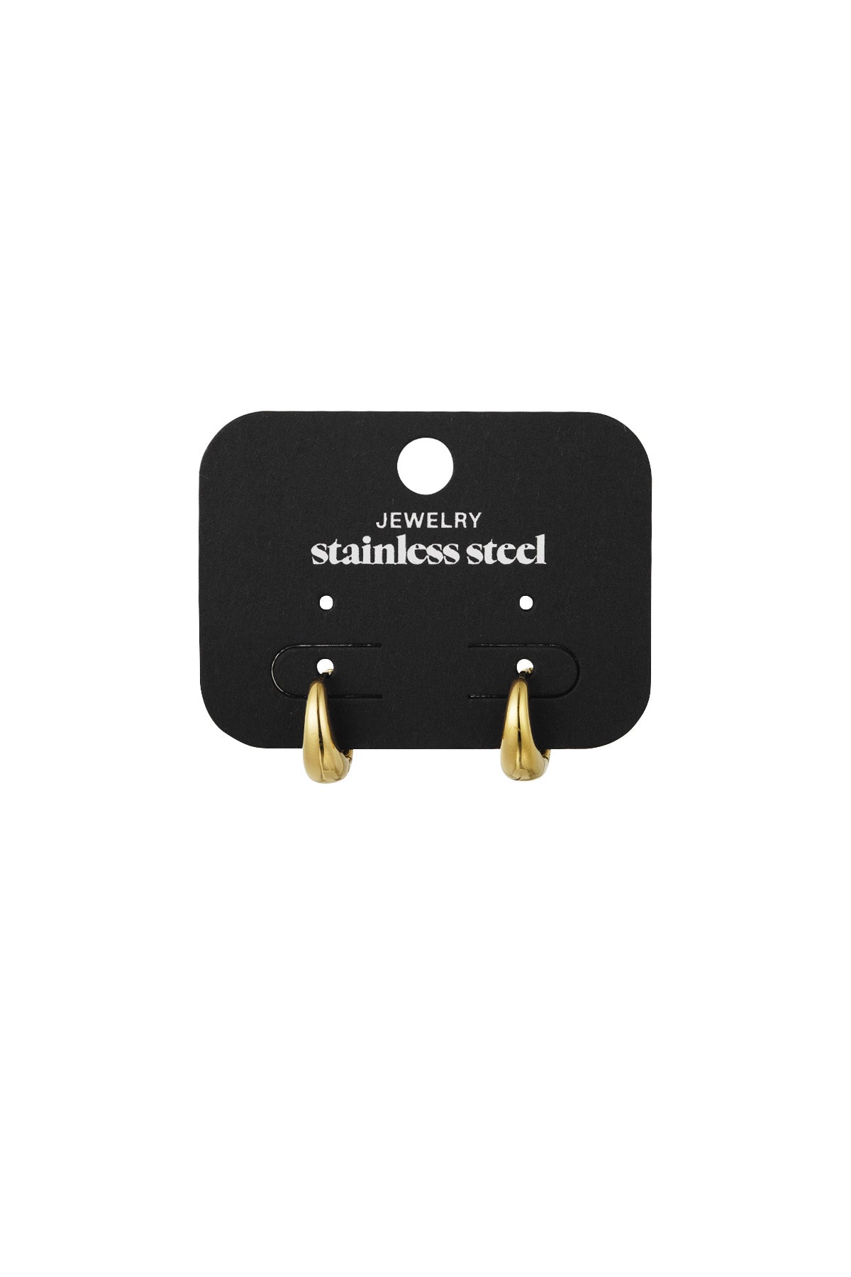 damen creolen mittel basic | edelstahl | gold & silber