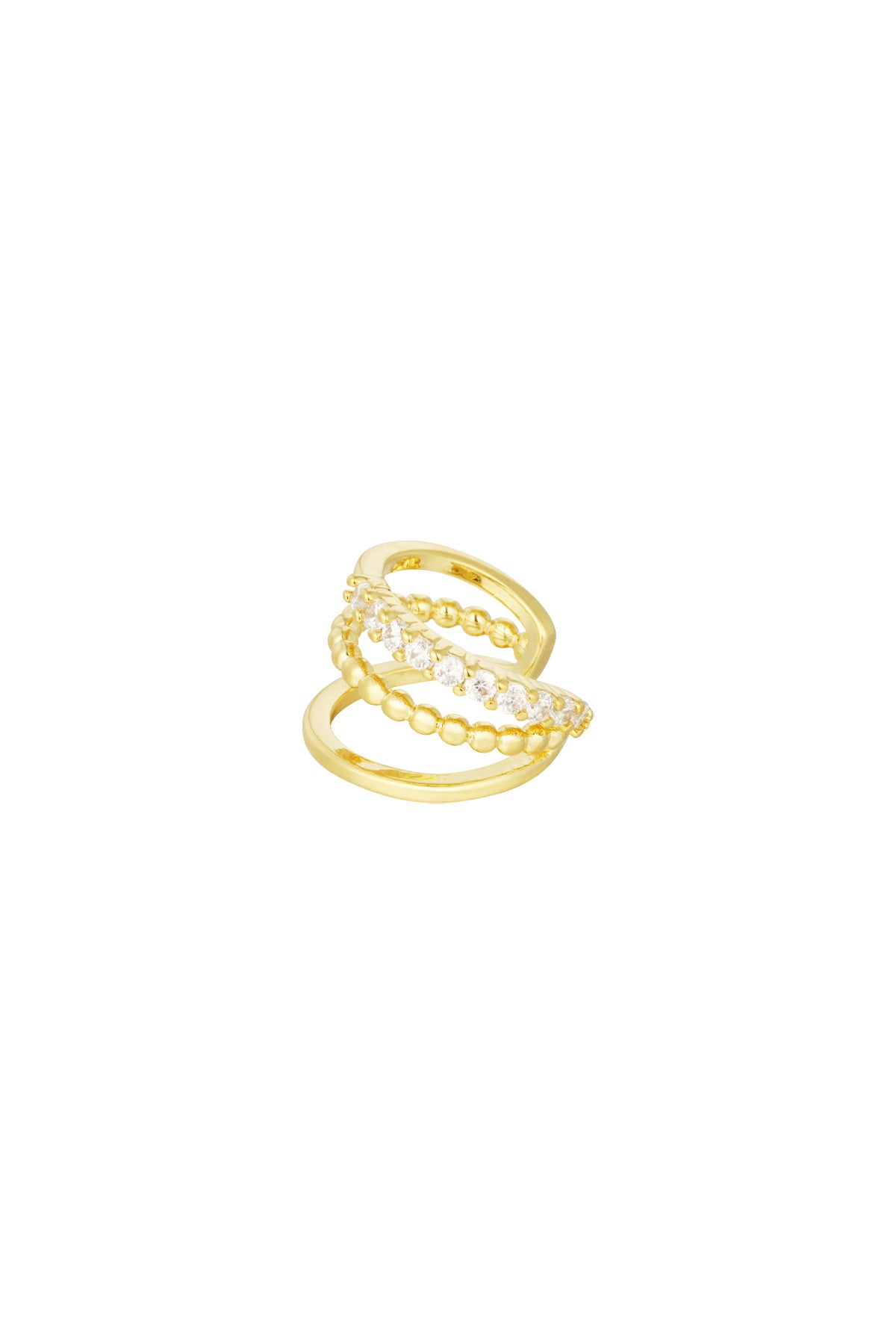 Damen Ear Cuff Zirkonium | Kupfer | Goldfarbe