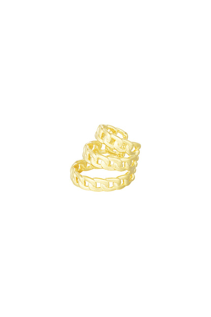 Damen Ear Cuff Kette Mehrlagig | Kupfer | Goldfarbe & Silberfarbe