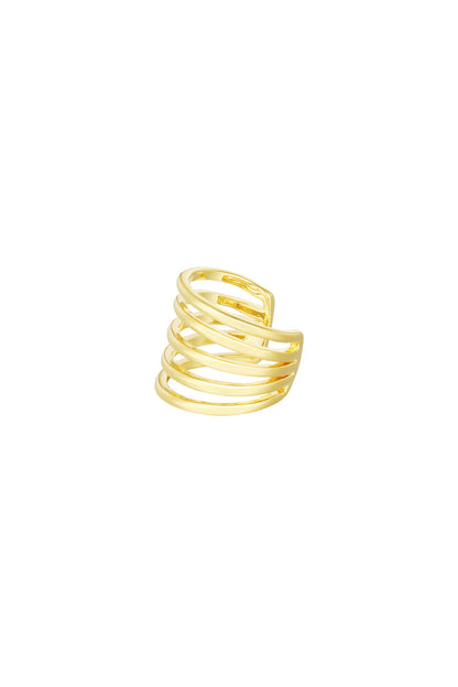 Damen Ear Cuff Layered Luxe | Kupfer | Goldfarbe