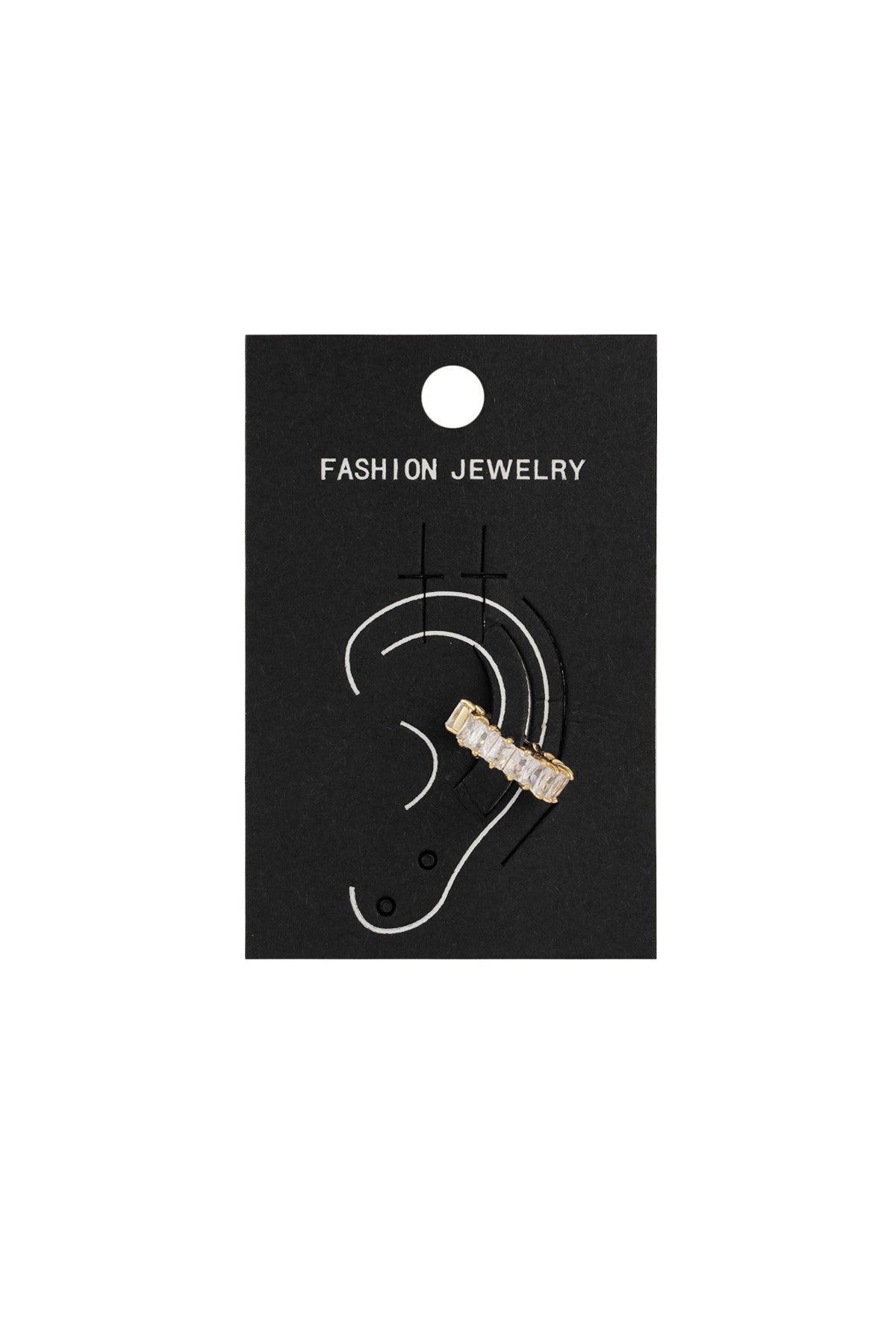 Damen Ohrstecker Bold Diamond Zirkon | Kupfer | Goldfarbe