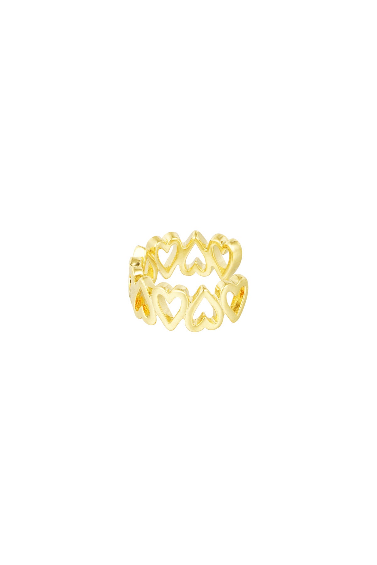 damen ear cuff herz | kupfer | silberfarbe & goldfarbe